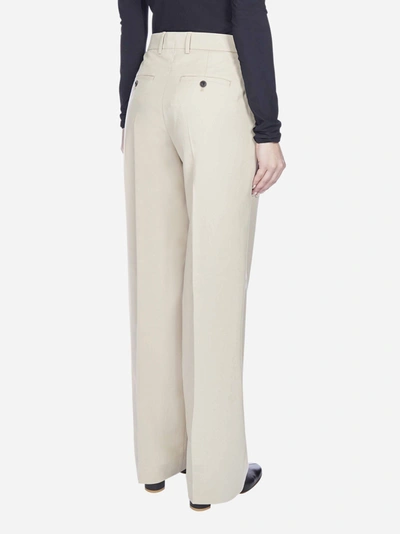 Shop Ami Alexandre Mattiussi Wide-fit Cotton Trousers