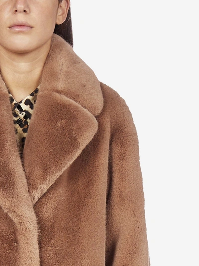 Shop Stand Studio Camille Faux-shearling Coat