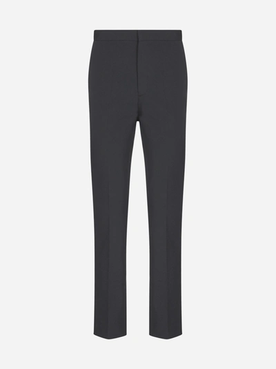 Shop Maison Margiela Pantaloni Slim In Gabardine Stretch