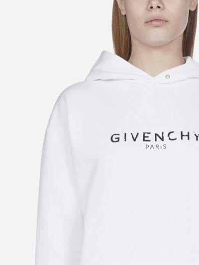 Shop Givenchy Logo Cotton Hoodie