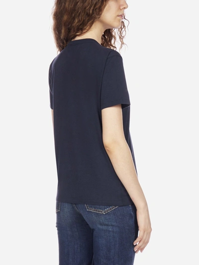 Shop Maison Kitsuné Fox Head-patch Cotton T-shirt