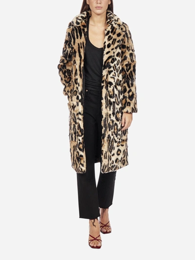 Shop Apparis Ecopelliccia Karlie Con Stampa Leopardata