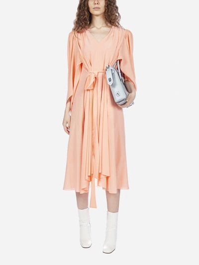 Shop Givenchy Belted Silk Dress