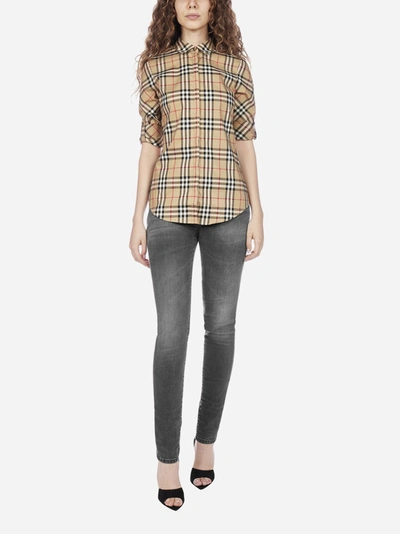 Shop Burberry Luka Vintage Check Cotton Shirt