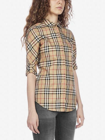 Shop Burberry Luka Vintage Check Cotton Shirt