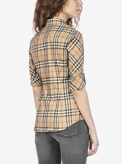 Shop Burberry Luka Vintage Check Cotton Shirt