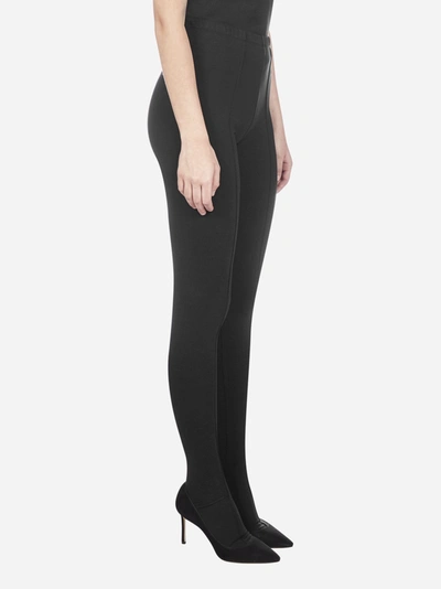 Shop Balenciaga Dynasty Stretch Cotton Leggings