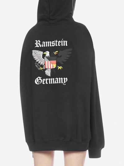 Shop Vetements Ramstein Germany Oversized Cotton Hoodie