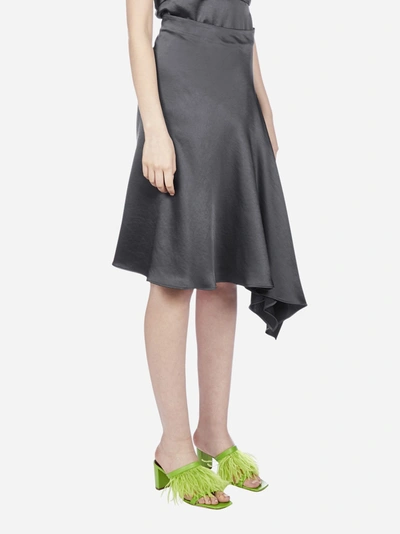 Shop P.a.r.o.s.h Privato Asymmetrical Satin Skirt