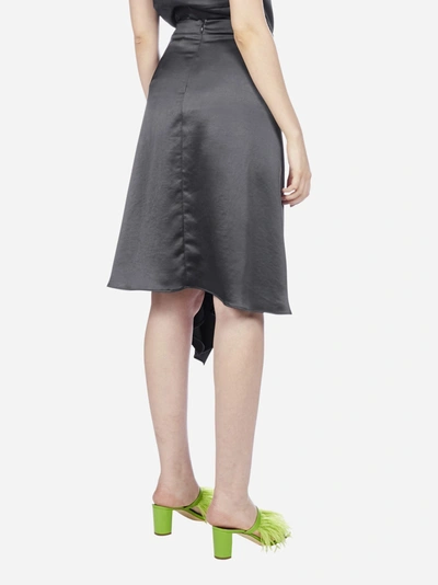 Shop P.a.r.o.s.h Privato Asymmetrical Satin Skirt