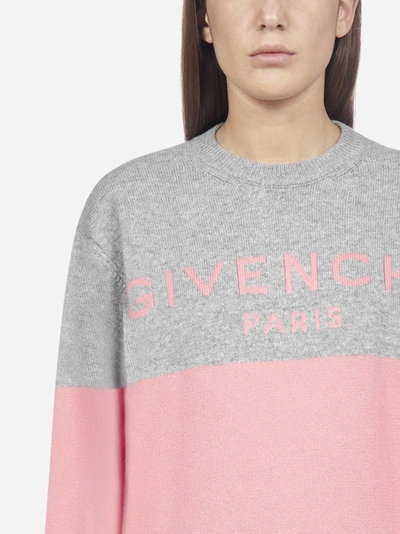 Shop Givenchy Logo Cashmere Sweater