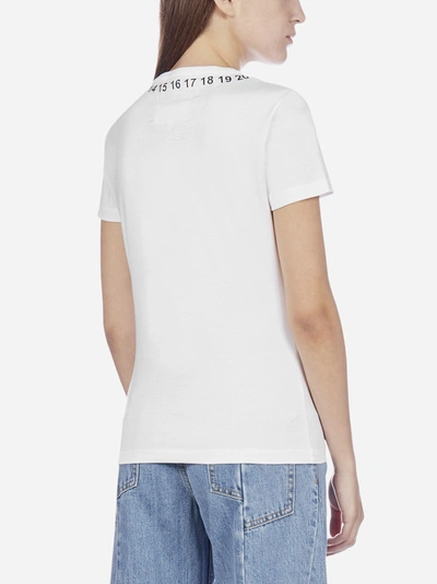 Shop Maison Margiela Numbers-logo Cotton T-shirt