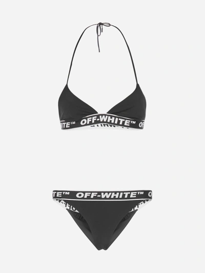 Shop Off-white Tape Logo Bikini