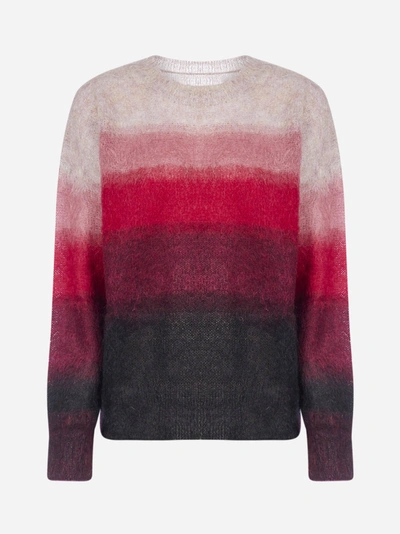 Shop Isabel Marant Étoile Drussell Striped Mohair And Wool Sweater