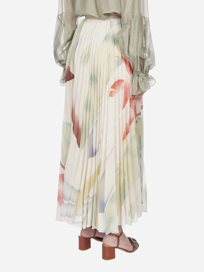 Etro Foliage Print Plisse Skirt