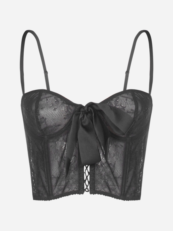 lace bustier corset top