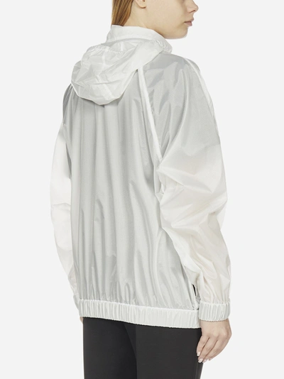 Shop Moncler Groseille Hooded Nylon Jacket In White