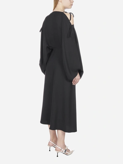 Shop Prada Crepe Midi Dress