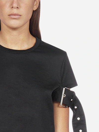 Shop Marques' Almeida Belt-sleeves Cotton T-shirt