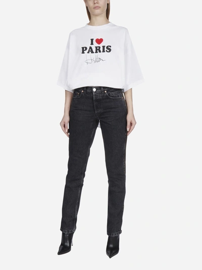 Shop Vetements I Love Paris Hilton Cotton T-shirt