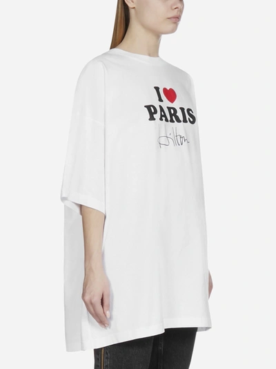 Shop Vetements I Love Paris Hilton Cotton T-shirt