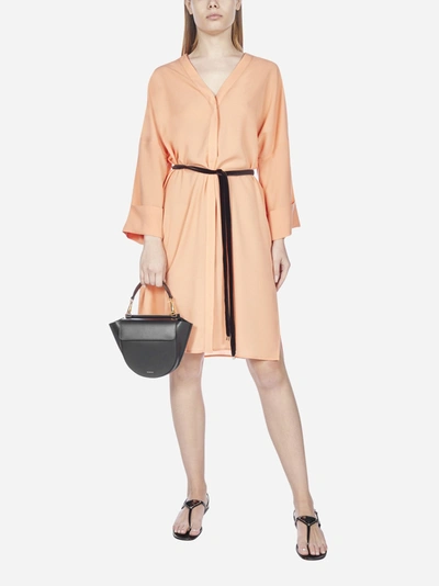 Shop Blanca Vita Adele Crepe Shirt Dress