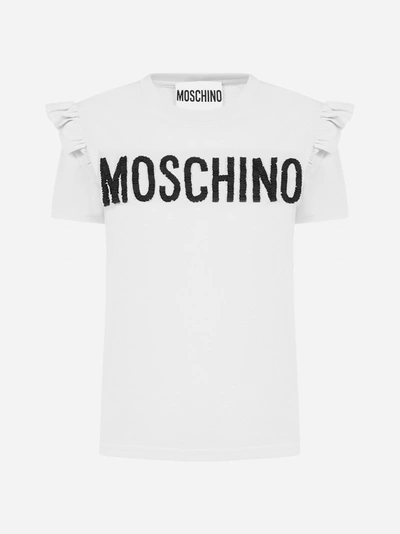 Shop Moschino T-shirt In Cotone Con Logo