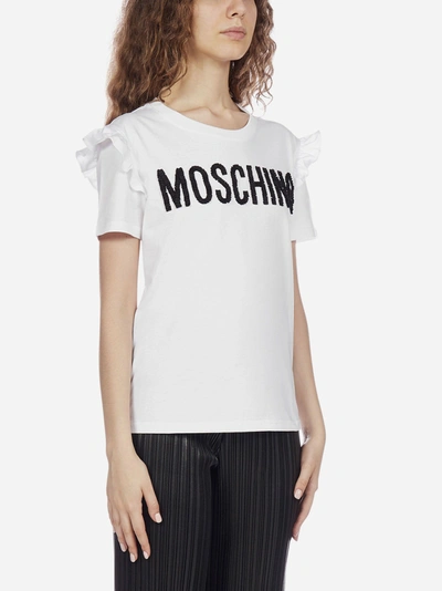 Shop Moschino T-shirt In Cotone Con Logo