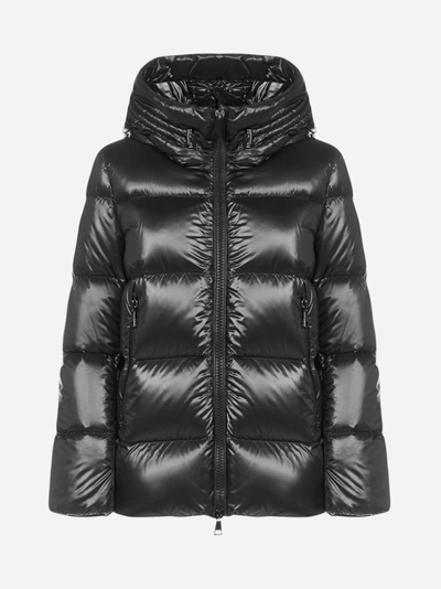 Shop Moncler Piumino Seritte In Nylon Trapuntato Con Cappuccio