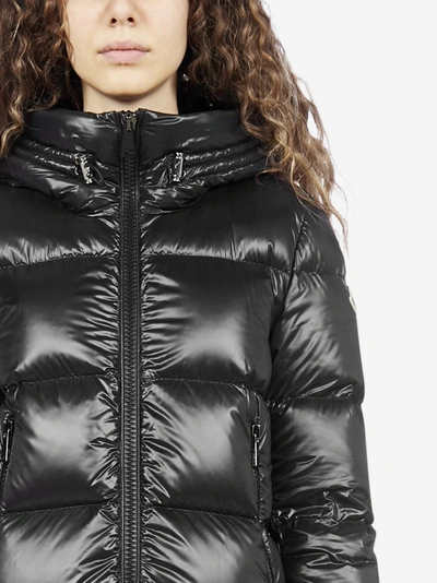 Shop Moncler Piumino Seritte In Nylon Trapuntato Con Cappuccio