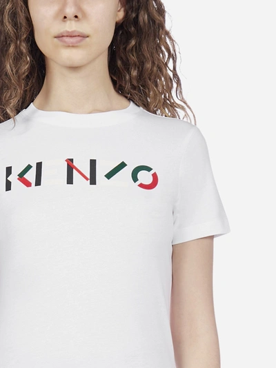 Shop Kenzo Logo Cotton T-shirt