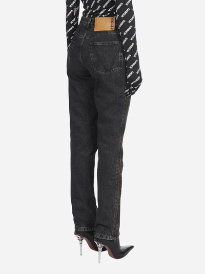 Shop Vetements Jeans Con Zip Laterali