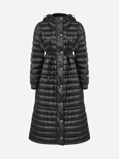 Shop Burberry Tenby Hooded Quilted Nylon Down Jacket In Black