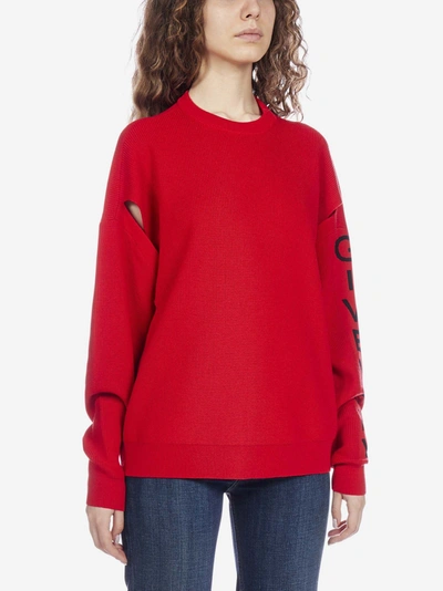 Shop Givenchy Pull In Lana Con Logo E Cut-out Alle Maniche