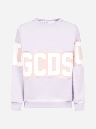 Shop Gcds Logo-band Cotton Sweatshirt