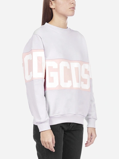 Shop Gcds Logo-band Cotton Sweatshirt