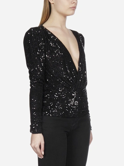 Shop Saint Laurent Blusa Con Paillettes