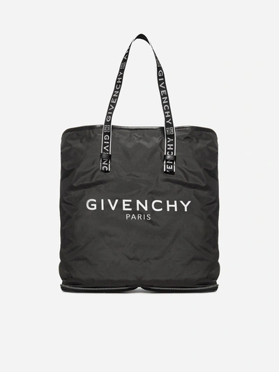 Shop Givenchy Borsa Light 3 In Nylon Pieghevole