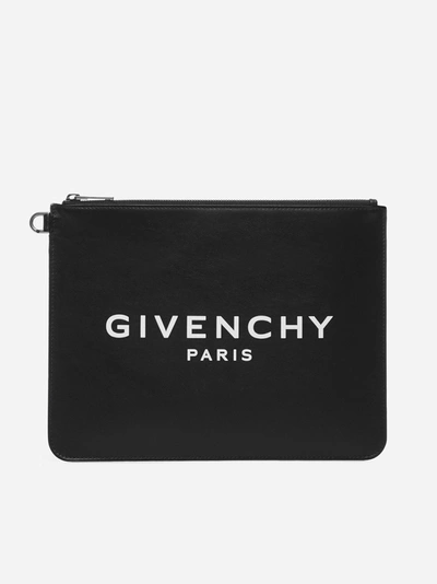 Shop Givenchy Astuccio In Pelle Con Logo