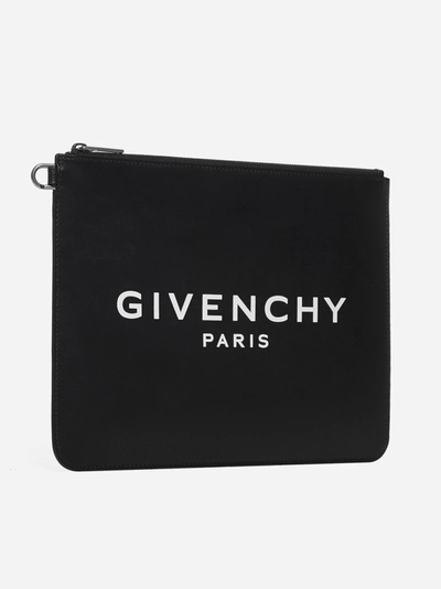Shop Givenchy Astuccio In Pelle Con Logo