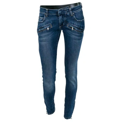 Pre-owned Pierre Balmain Blue Cotton Jeans