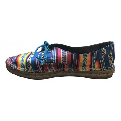 Pre-owned Tabitha Simmons Cloth Espadrilles In Multicolour