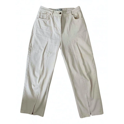 Pre-owned Aalto White Cotton Jeans