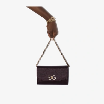 Shop Dolce & Gabbana Leather Mini Bag In Violet