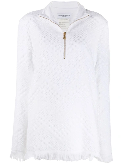 Shop Marine Serre Sweaters In Bianco