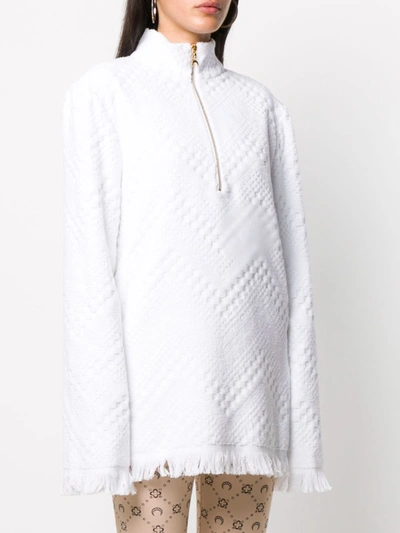 Shop Marine Serre Sweaters In Bianco