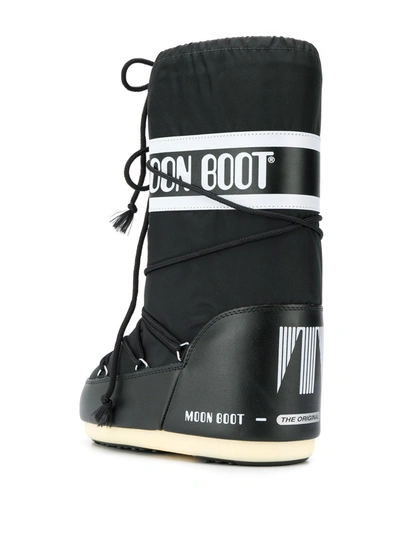 Moon Boot Classic Nylon Waterproof Snow Boots In Black | ModeSens