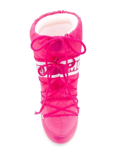 Shop Moon Boot Boots In Fucsia