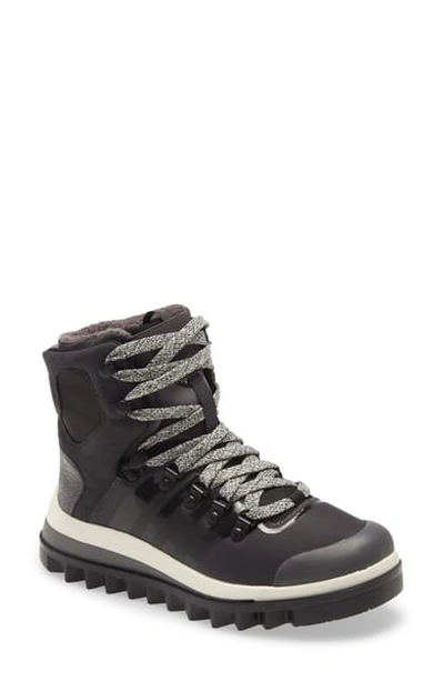 Shop Adidas By Stella Mccartney Eulampis Water Resistant Sneaker Boot In Black/ Black/ Granite