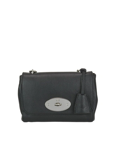 Shop Mulberry Lily Grained Leather Bag In Black